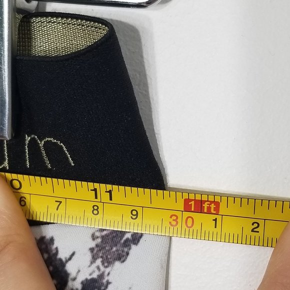 Aurum Snakeskin Printed Workout Leggings White Black Exercise Pants Size XXS - Picture 12 of 14